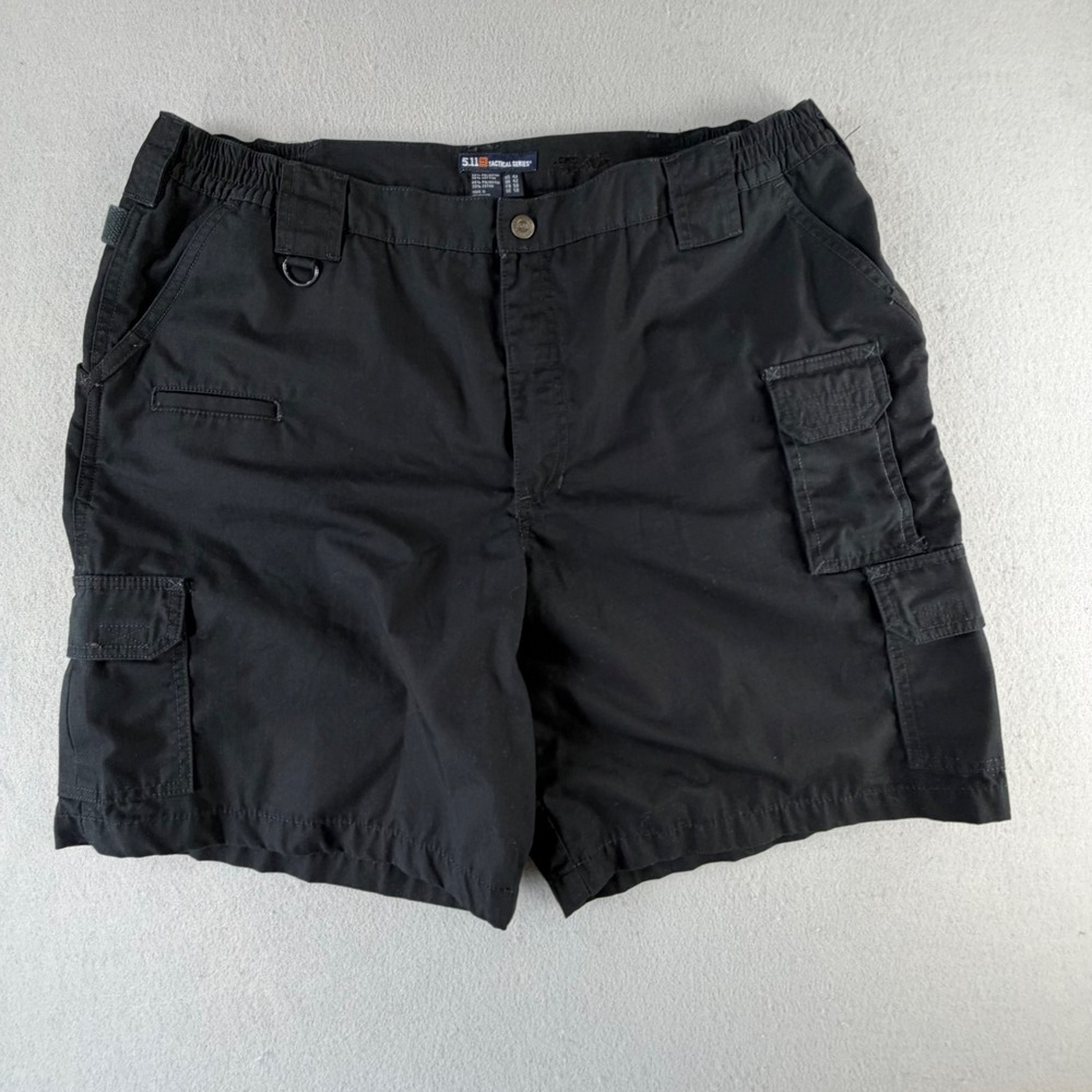 5.11 Tactical Shorts Mens 42 Black Ripstop Cargo‎ Utility Workwear Hiking Shorts